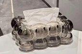 Transparent Luxury Bubble Tissue Box | Modern Acrylic Napkin Holder for Home, Office, Bathroom & Living Room