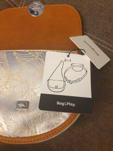 Borseta Desigual 2 in 1 argintie