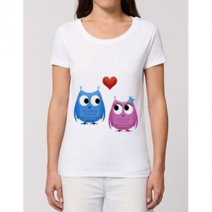 Tricou Valentine's Day Bufnite Indragostite