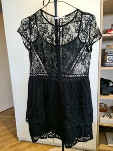 Rochie dantela neagra de seara, mar. S