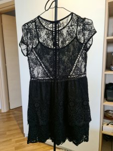 Rochie dantela neagra de seara, mar. S