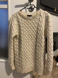 Pulover Alb Mango - Marimea L - Lana si Mohair