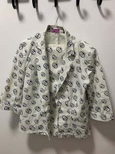 Costum sacou și fustă mărime 44 din bumbac cu elastan