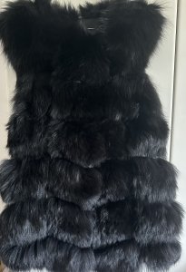 Vestă din blană de vulpe măsura M
