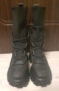 Botine piele ecologica negre