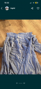 Cămașă albastră deschisă pentru femei