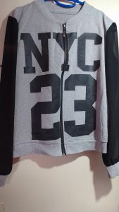 Bluza de trening cu mâneci din voal