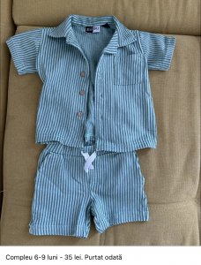 Compleu verde 6-9 luni