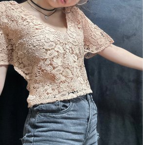 Tricou roz Zara