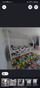 Pat de 140 pe 2 m cu 2 dulapuri