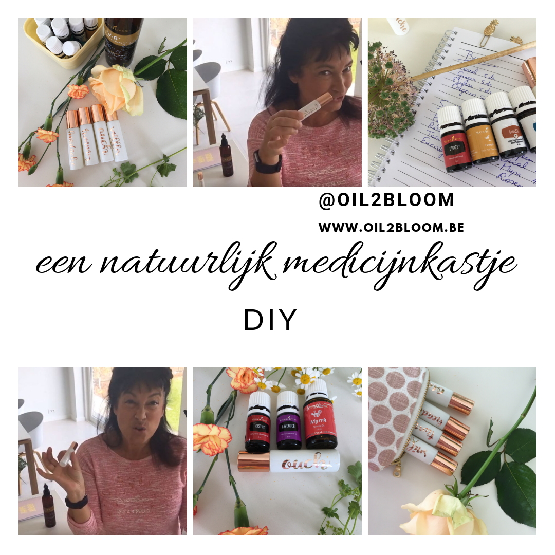 natuurlijk medicijnkastje met essentiele olien