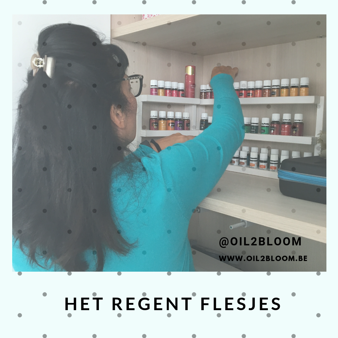 het regent flesjes - ja essentiele olie flesjes