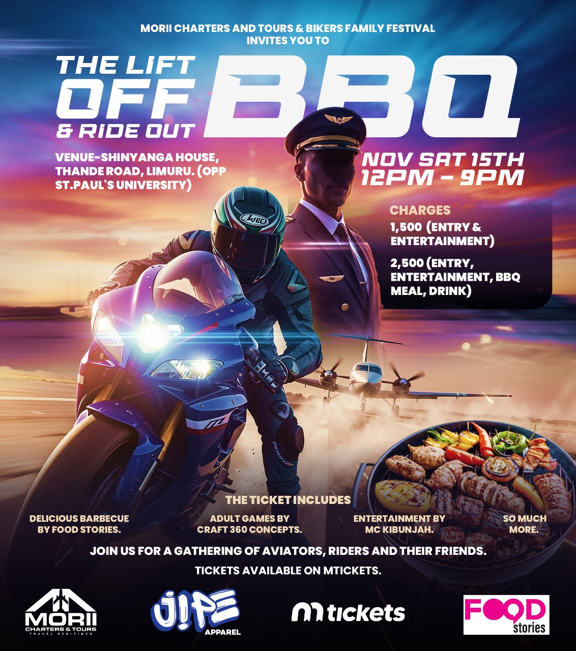 THE LIFT OFF BBQ & RIDE OUT