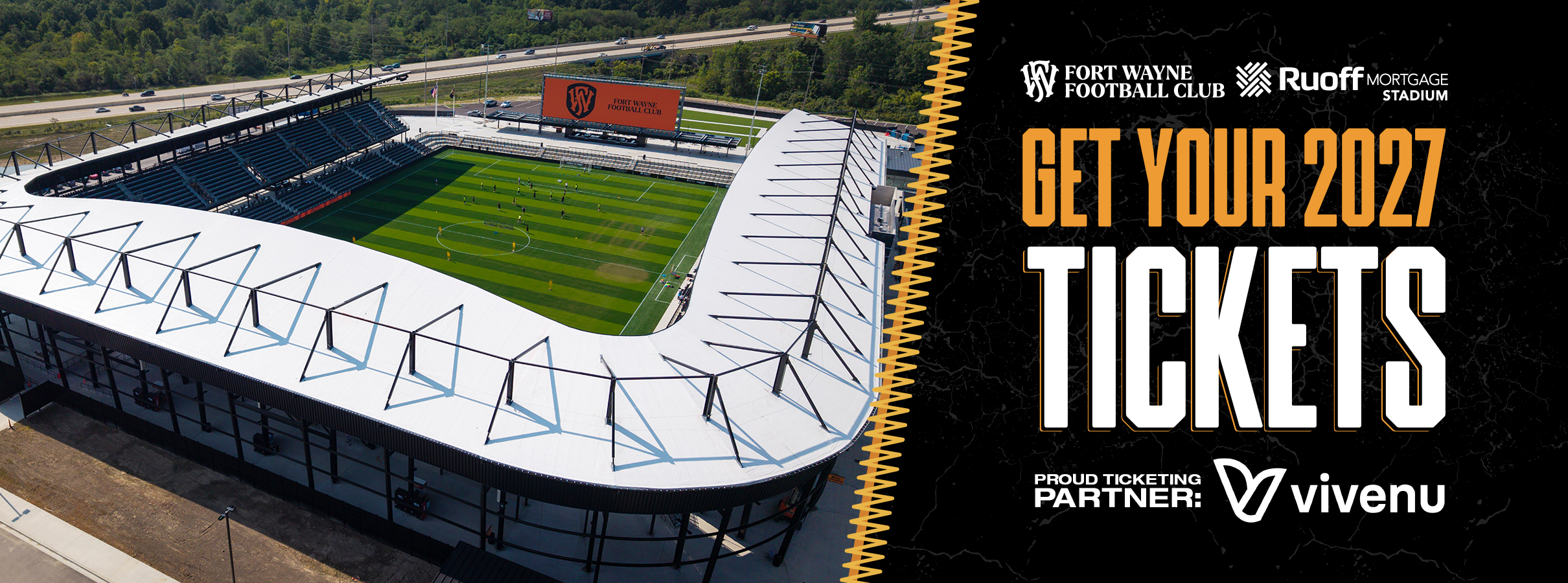 Top image showcasing the event title 2027 Fort Wayne Football Club Season Ticket Memberships