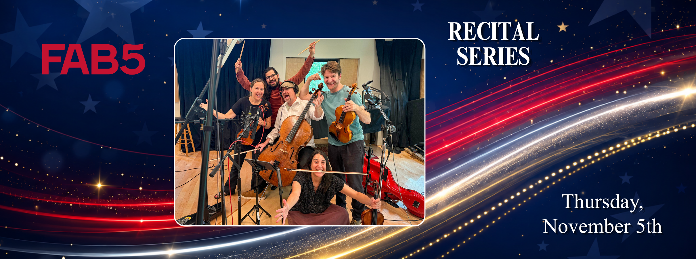 FAB5 | Broadway Musicians Perform Pop, Movies & More | Iola, KS |