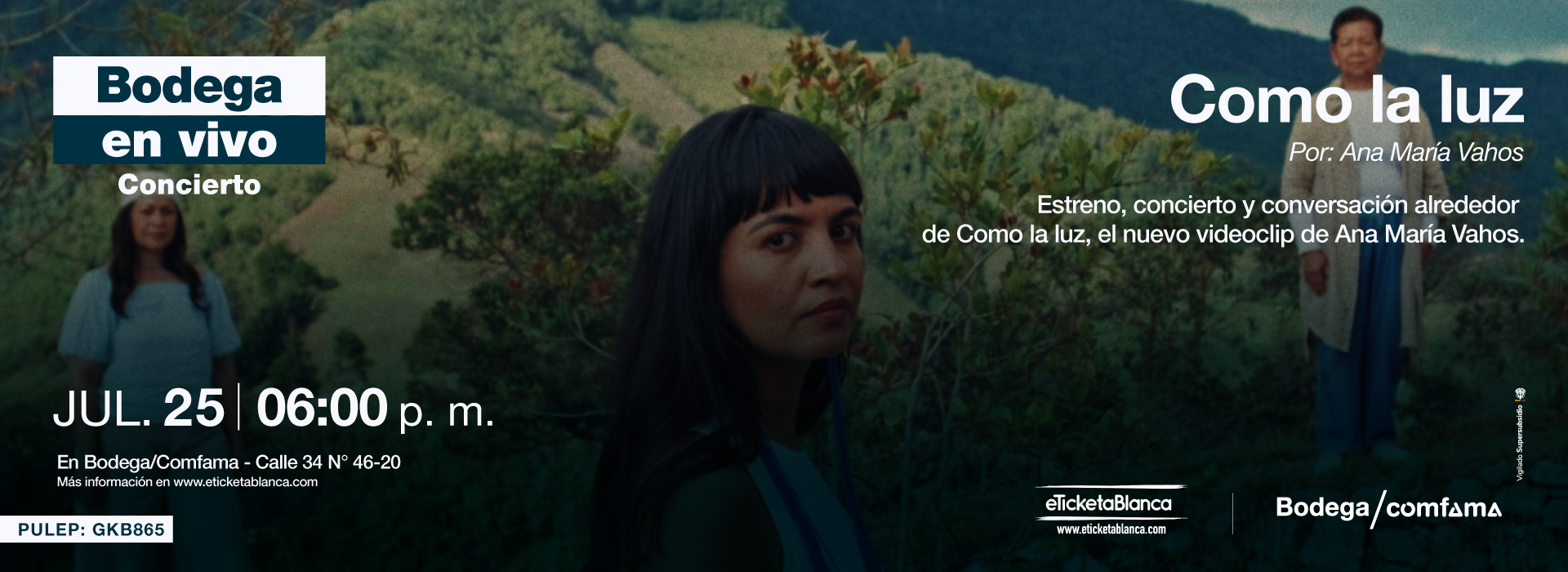 Bodega en Vivo: Como la luz por Ana María Vahos