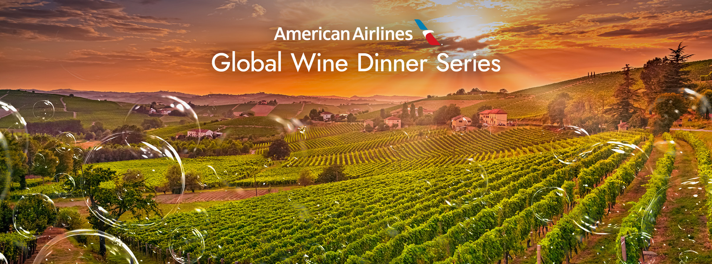 American Airlines Global Wine Dinner Series: Sparkling Across the World