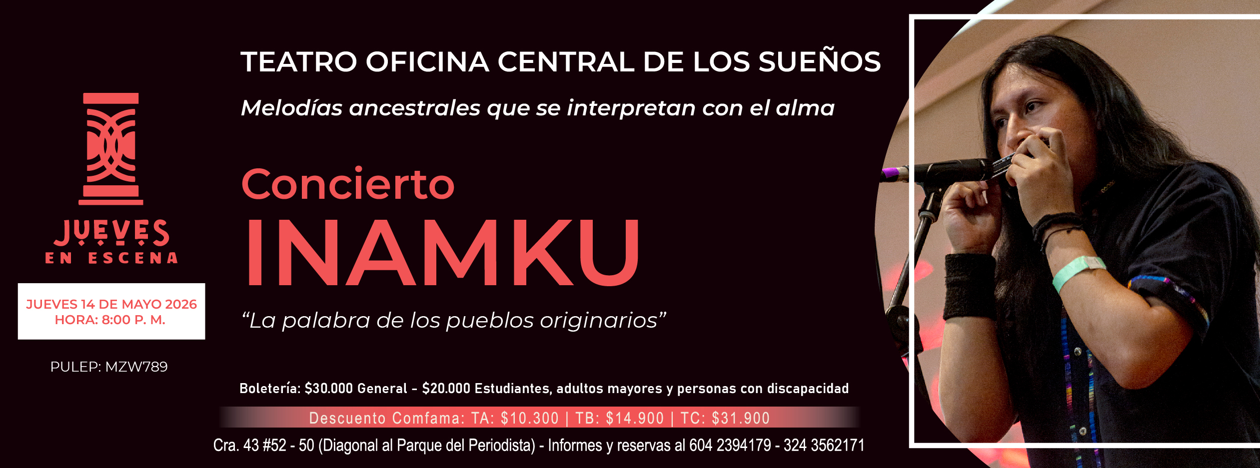 Concierto INAMKU - Jueves en Escena