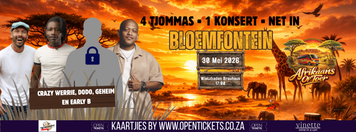 Crazy Werrie, Dodo, Early B, en... in  Bloemfontein