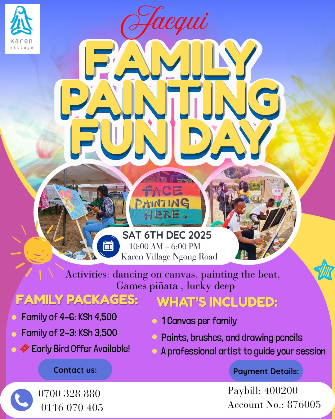 Jacqui Family Painting Fun Day