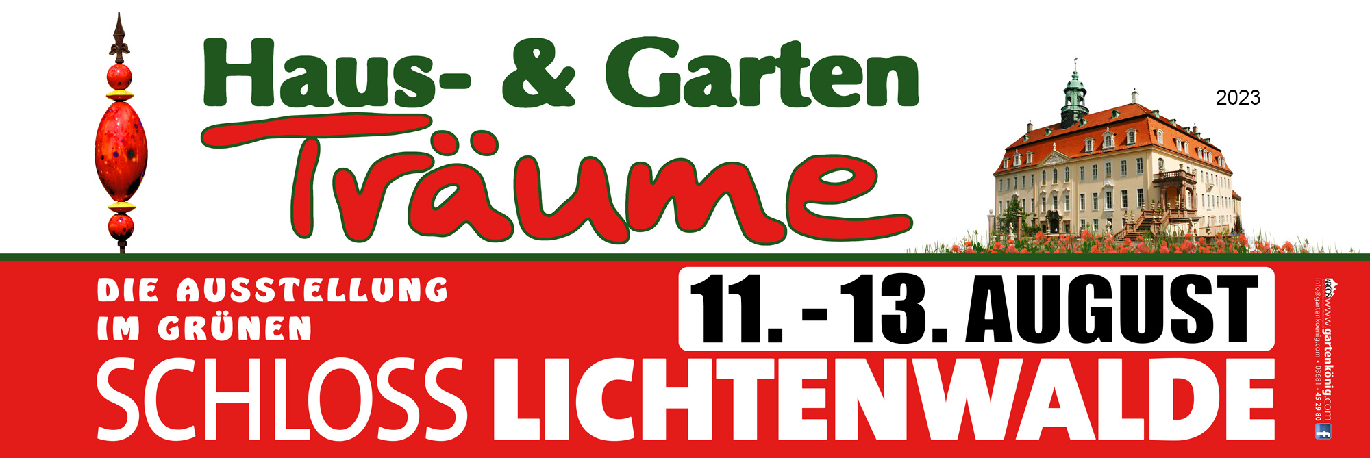 Tickets für Haus & Garten Träume Schlosspark Lichtenwalde vivenu