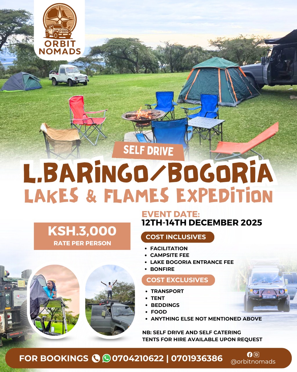 SELF DRIVE L.BARINGO/L.BOGORIA LAKES & FLAMES EXPEDITION 