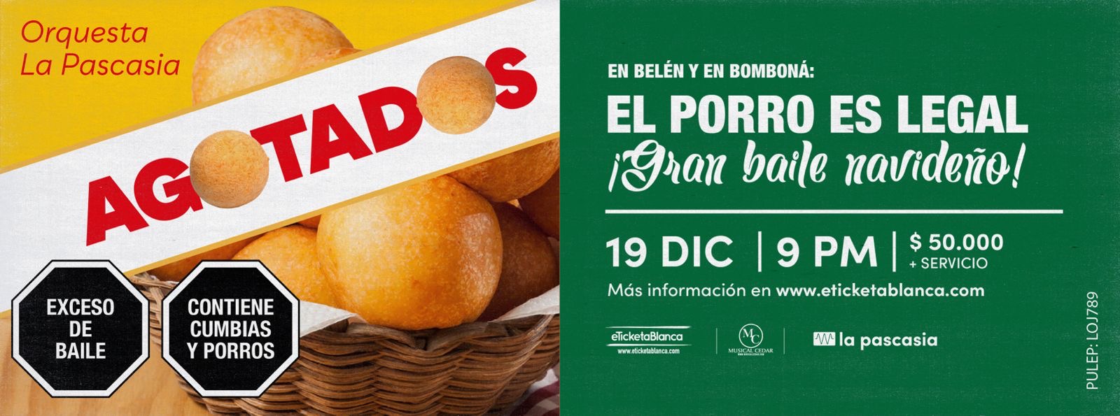 ORQUESTA LA PASCASIA PRESENTA: EL PORRO ES LEGAL ¡GRAN BAILE NAVIDEÑO!