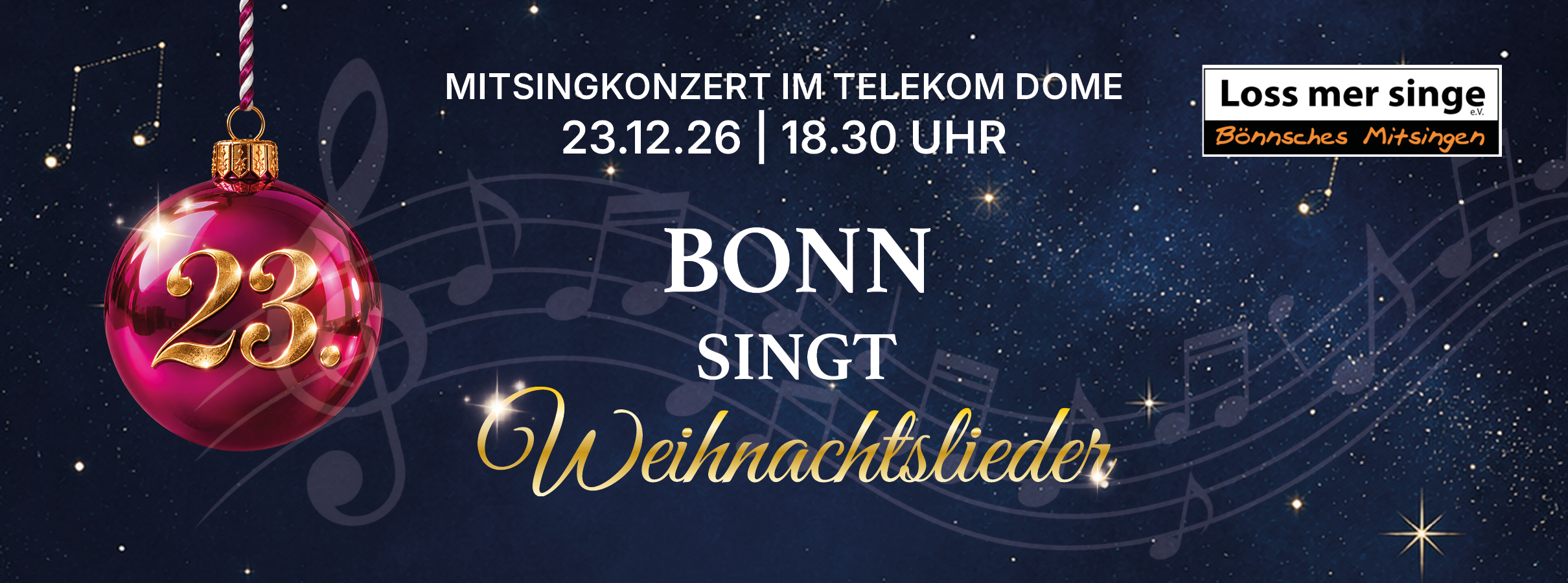 Bonn singt Weihnachtslieder 23.12.2026