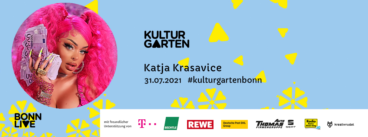 Tickets für Katja Krasavice | BonnLive Kulturgarten | vivenu