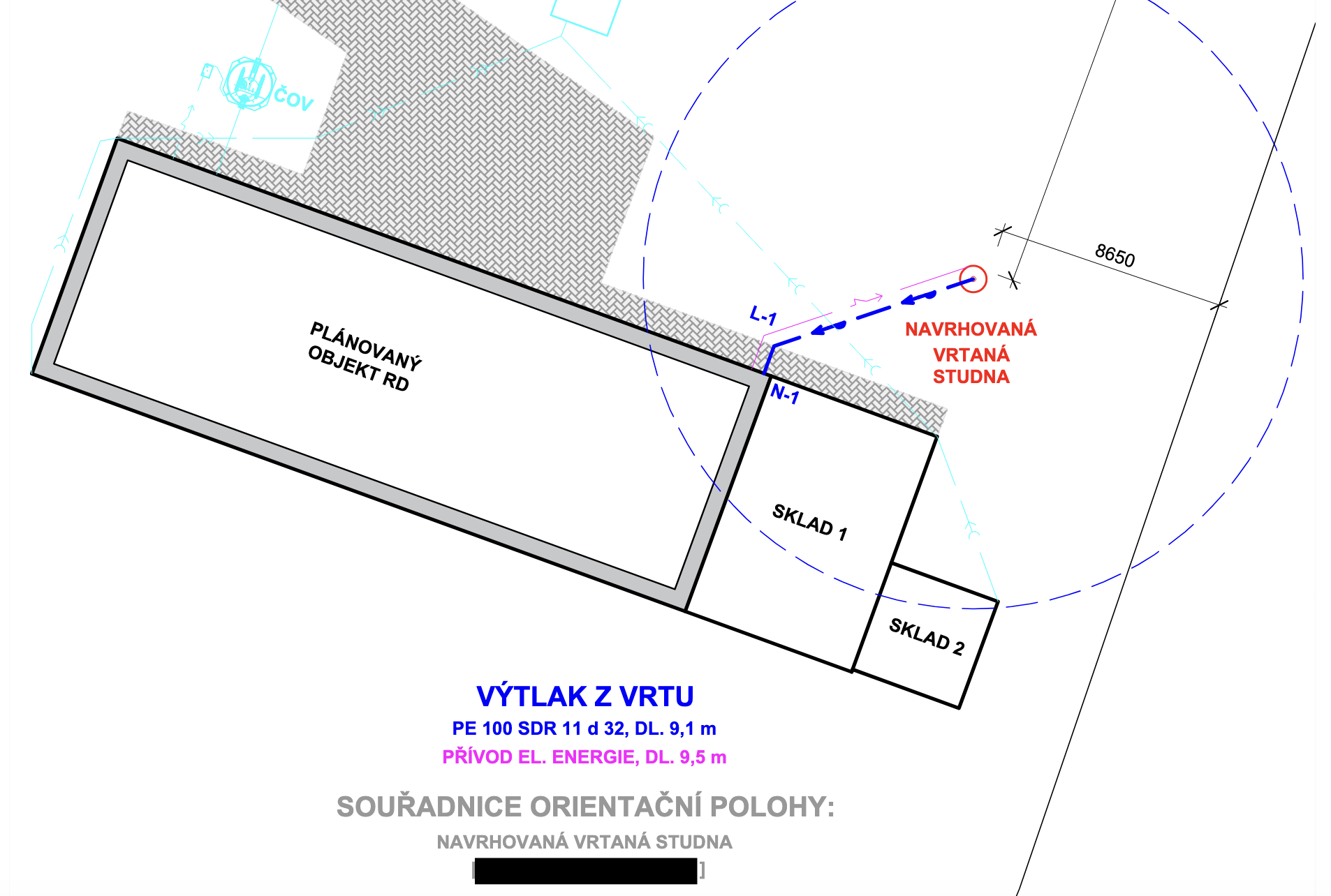 Uk&aacute;zka projektu studny