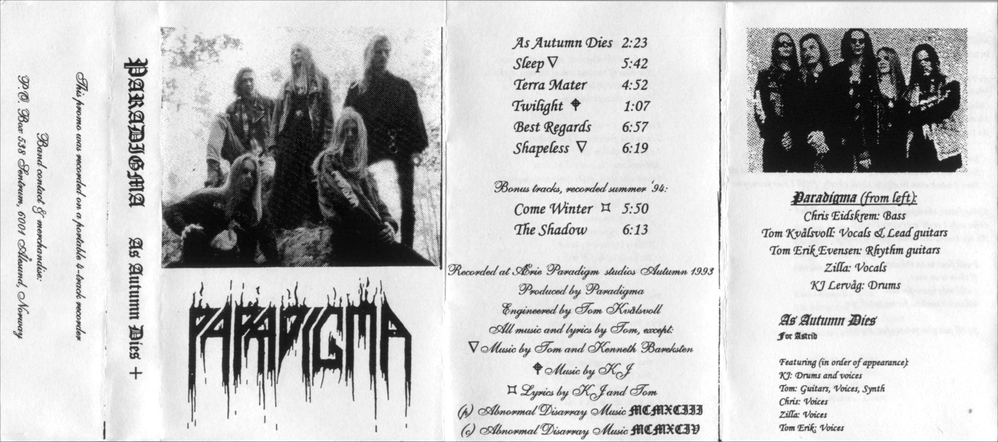 Paradigma - As Autumn Dies (demo)