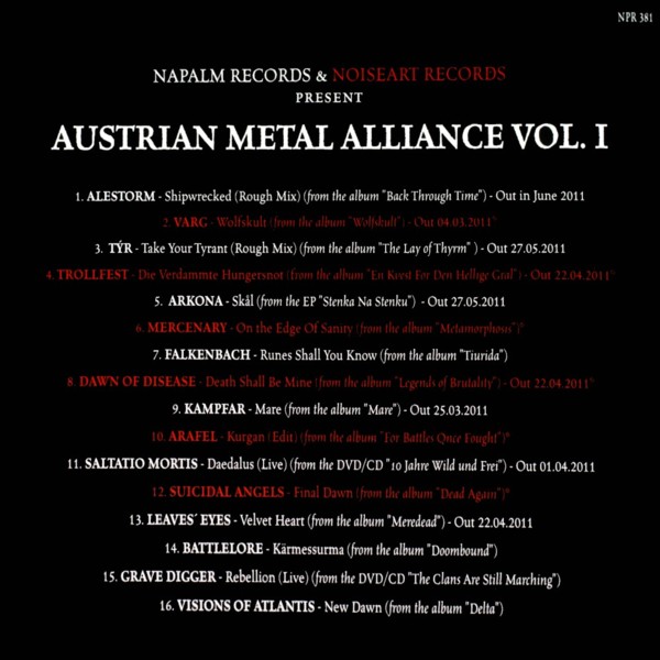 Various 1-A - Austrian Metal Alliance Vol. I