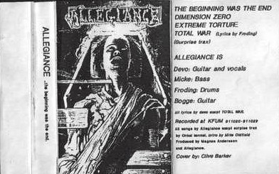 Allegiance - The Beginning was the End (demo)