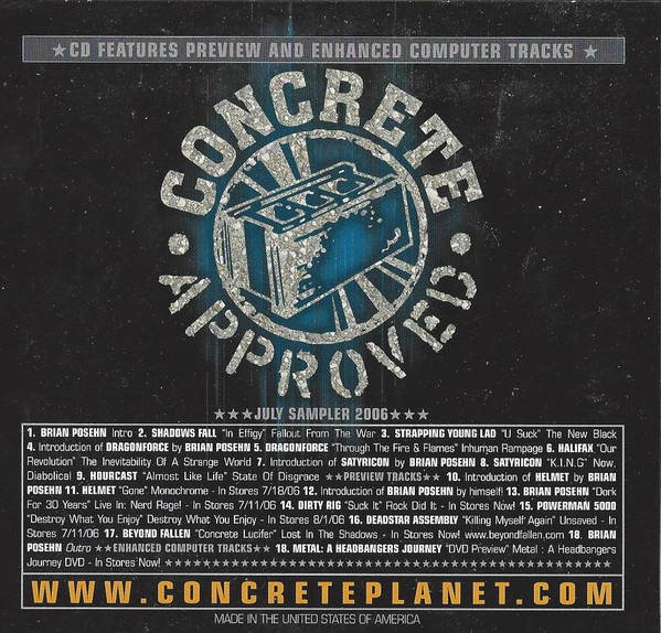Various C - Concrete Corner - July 2006 Sampler