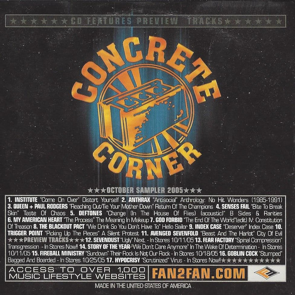 Various C - Concrete Corner - October Sampler 2005