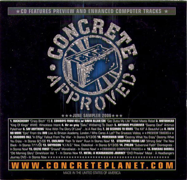 Various C - Concrete Approved - June Sampler 2006