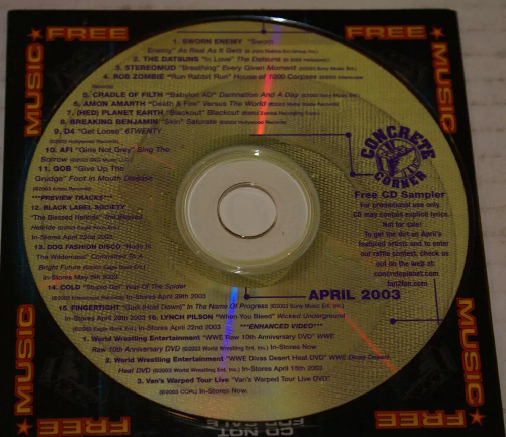 Various C - Concrete Corner - April 2003 Sampler