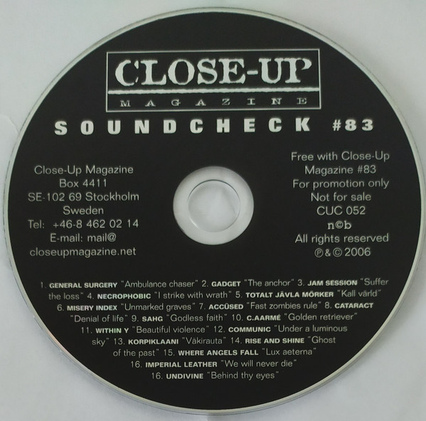 Various - Close-up Magazine - Soundcheck 