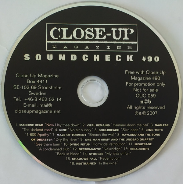 Various - Close-up Magazine - Soundcheck 