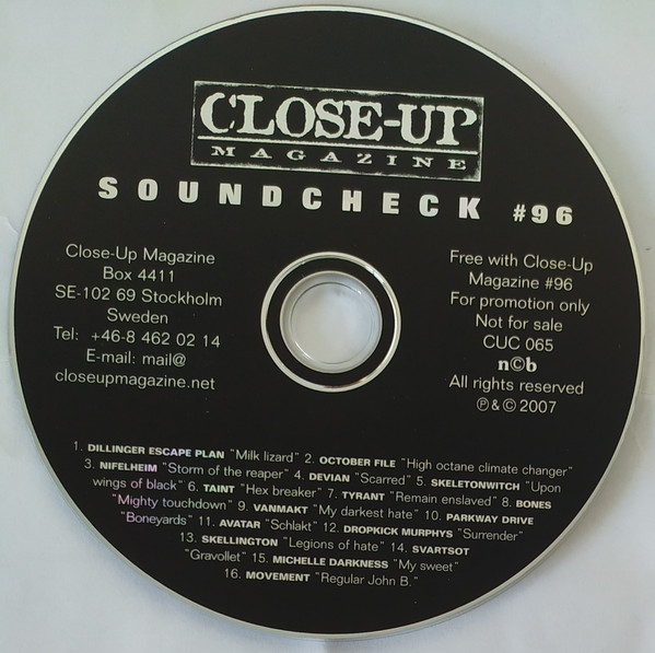 Various - Close-up Magazine - Soundcheck 