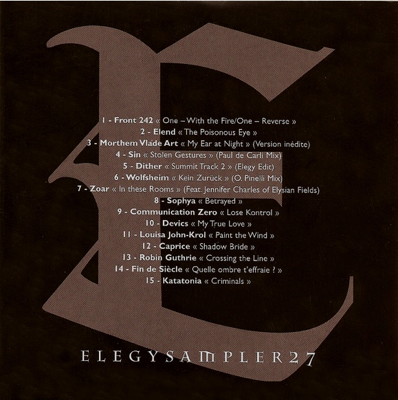 Various - Elegy Magazine - Elegy Sampler 27