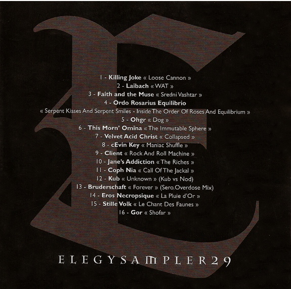 Various - Elegy Magazine - Elegy Sampler 29