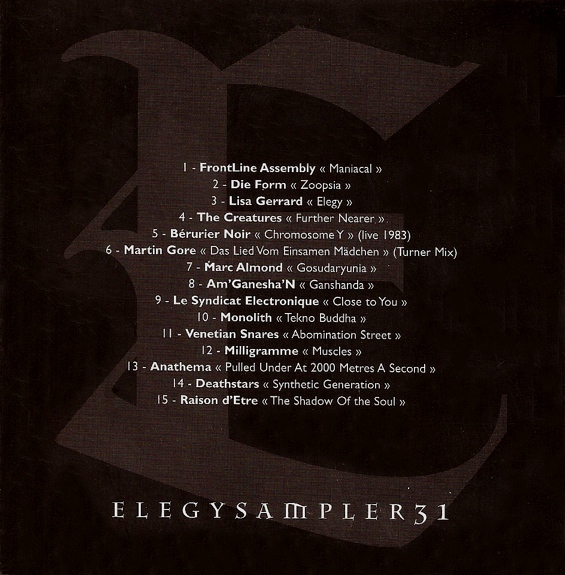 Various - Elegy Magazine - Elegy Sampler 31