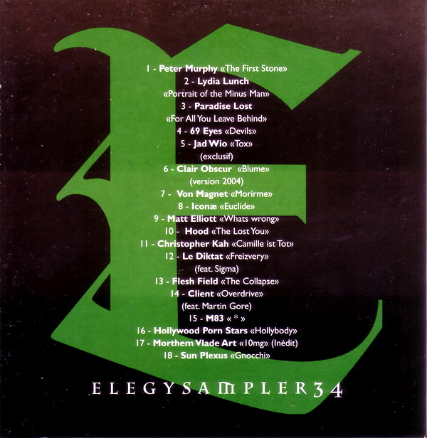 Various - Elegy Magazine - Elegy Sampler 34