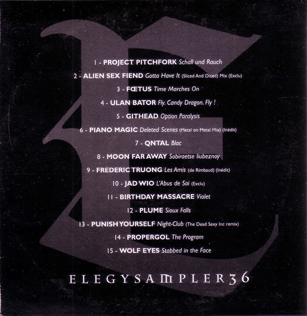 Various - Elegy Magazine - Elegy Sampler 36