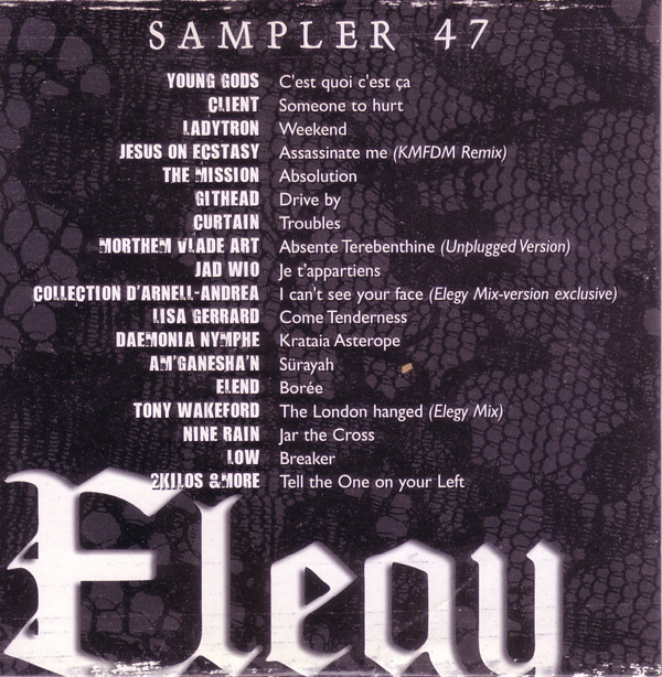 Various - Elegy Magazine - Elegy Sampler 47