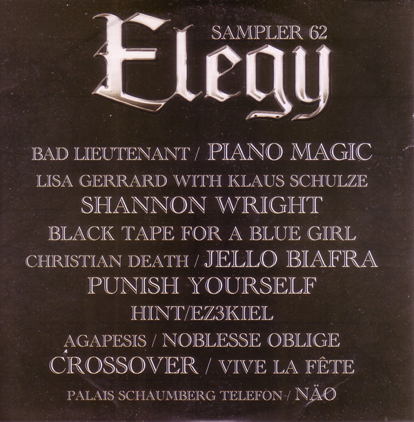 Various - Elegy Magazine - Elegy Sampler 62