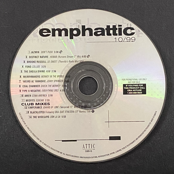 Various E-F - Emphattic 10/99