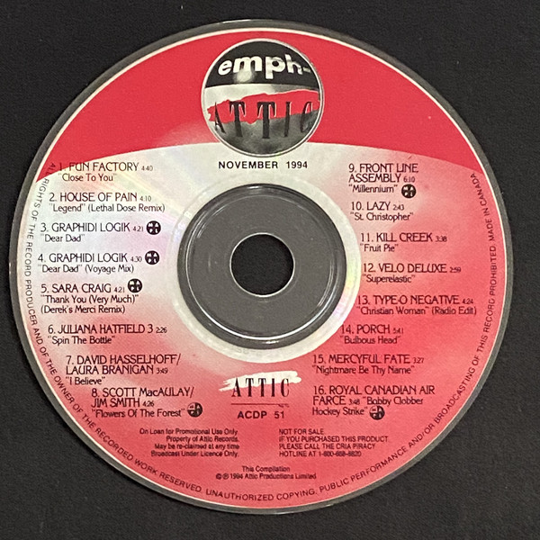 Various E-F - EMPH-Attic November 1994