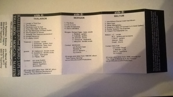 Various H-I - Hallelujjah Prod. Promo Tape 1996